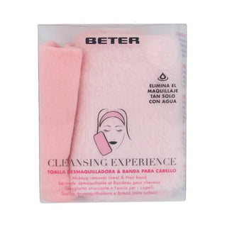 Beter Asciugamano struccante Cleansing Experience e fascia per capelli — Asciugamano struccante