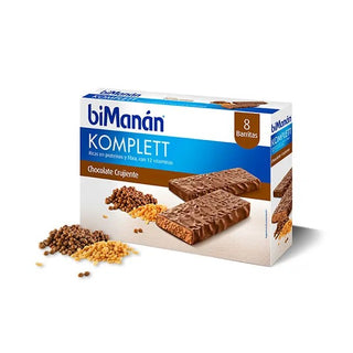 Barritas compactas de chocolate sustitutivo Bimanán 8 unidades 