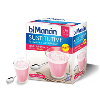 Bimanán Sustitutive Strawberry Shake 5+1 unità — Sostituto pasto