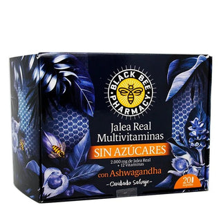 Multivitamínicos con jalea real Black Bee 20 ampollas de 10 ml 
