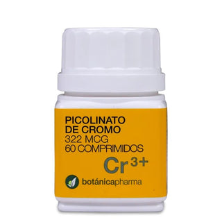Nutrientes botánicos Picolinato de Cromo 322 mg 