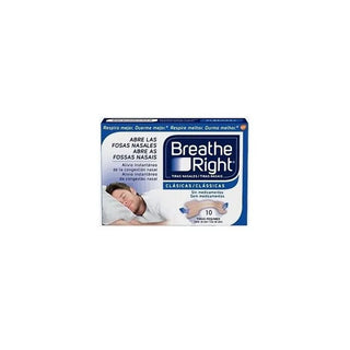 Tiras nasales Breathe Right de tamaño pequeño, 10 unidades 