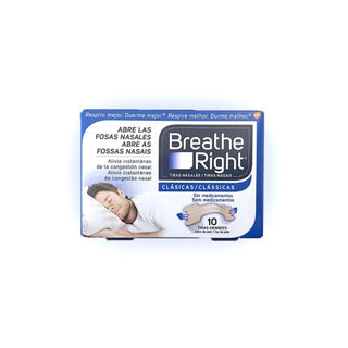 Tiras nasales Breathe Right talla grande 10 unidades 