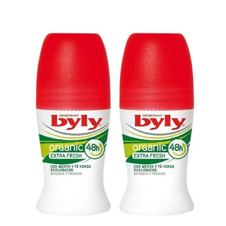 Byly Organic Extra Fresh Roll On Deodorante 2x50ml — Deodorante roll-on