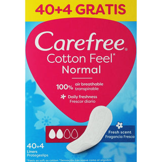 Panty liners Carefree with cotton extract Fresh 44 units 
