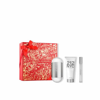 Carolina Herrera 212 NYC Eau de Toilette Spray 100ml Set of 3 pieces 