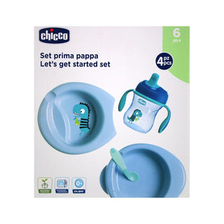 Chicco Let's Get Started 6m+ Set Blu 3 pezzi — Set cura neonati