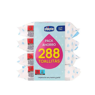 Chicco Salviette 4x72 unità — Salviette umidificate