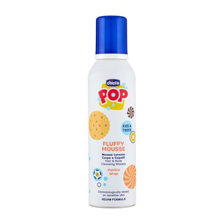 Chicco Pop Mousse Limpiadora Vainilla Cuerpo y cabello 200ml 