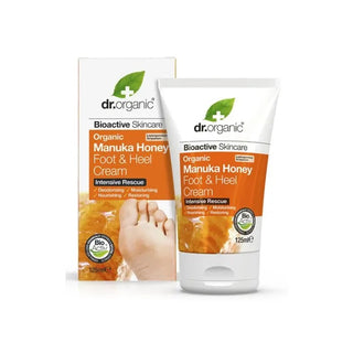 Crema para pies de miel de Manuka Dr. Organic 125 ml 