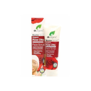 Dr. Organic Rose Otto Scrub Viso 125 ml — Scrub viso