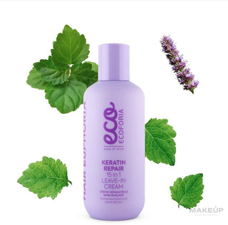 Ecoforia Keratin Repair Crema riparatrice 15 In 1 Leave-In 200ml — Crema capelli leave-in