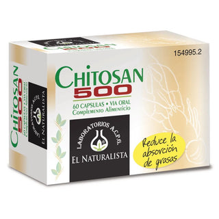 Quitosano natural 500 60 cápsulas 