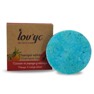 Elie Saab Lovyc Shampoo solido papaya e arancia 50g — Shampoo solido