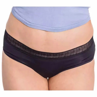 Menstrual panties Enna Black hipster with heavy flow T-S evening 