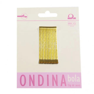 Eurostil Ondina Clips 50mm Sfera Bronzo 12 unità — Fermaglio capelli