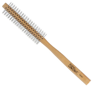 Eurostil Spazzola Circolare in Legno Sfere Nylon 9 mm 1 pz — Spazzola Capelli