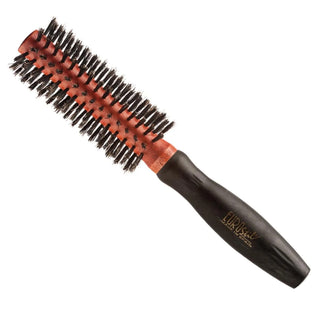 Eurostil Spazzola Circolare Setole di Cinghiale Manico in Gomma 18 mm 1 pezzo — Spazzola Capelli