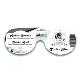 Eurostil Barber Line Mascherina da barbiere nera Confezione da 50 — Mascherina