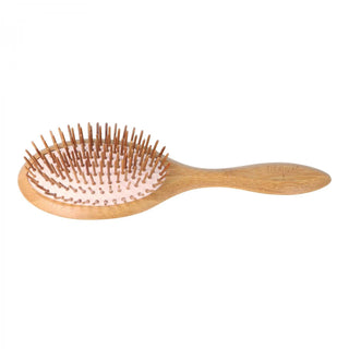 Eurostil Spazzola ovale a soffietto in bambù — Spazzola per capelli