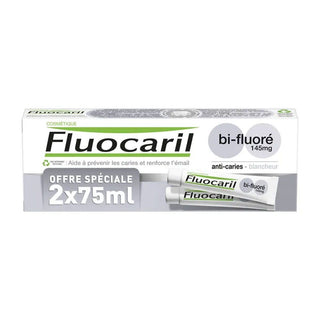 Pasta dentífrica blanqueadora bifluorada Fluocaril 2 x 75 ml 