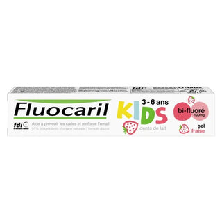 Fluocaril niños Bi-fluoruro Dientes de Leche Sabor Fresa 3-6 Años 50ml 