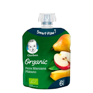 Gerber Pera Mela e Banana Biologiche 90 g — Omogeneizzato