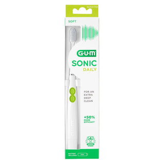 Cepillo dental blanco a pilas Gum Sonic Daily 