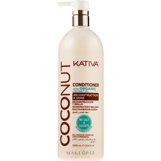 Après-shampooing Reconstruction et Brillance Kativa Coconut 500ml 