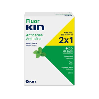 Kin Collutorio Fluorkin 2x500 ml — Collutorio