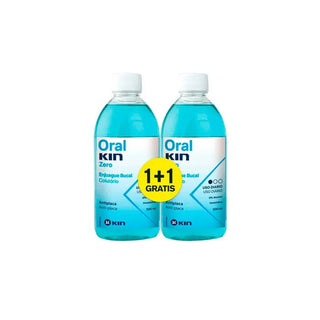 Kin Oralkin Zero Mundspülung Packung mit 2 Stück 