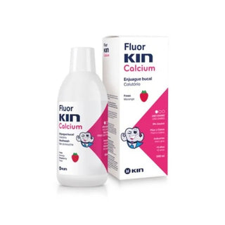 Kin Collutorio Fluorkin Calcium fragola 500 ml — Collutorio bambini