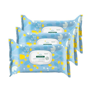 Klorane Baby skånsomme renseservietter Calendula 3x70 enheder 