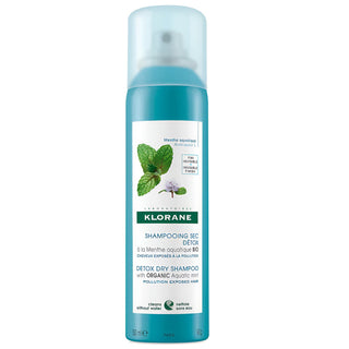 Shampoo secco detox med mynte Klorane 150 ml 