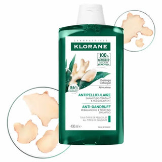 Klorane Behandlende genbalancerende skælshampoo 400ml 