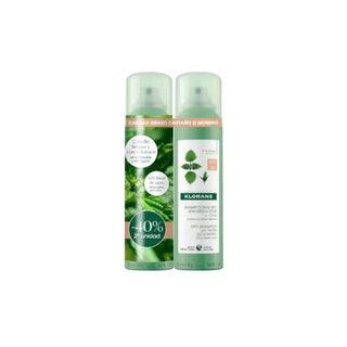Klorane Shampoo Secco Rensende Nælde mørkt hår 2x150ml 