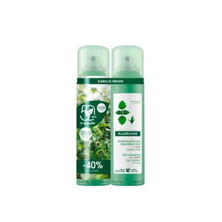 Klorane Shampoo Secco Rensende Brændenælde 2x150ml 
