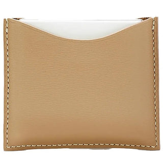 La bouche rouge Custodia compatta in pelle color cammello — Custodia