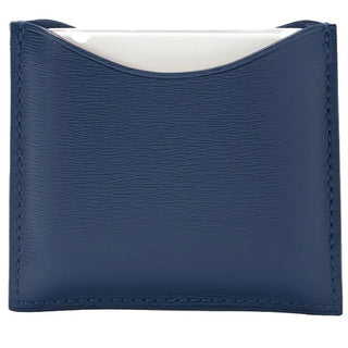 La bouche rouge Custodia compatta pelle blu navy — Custodia