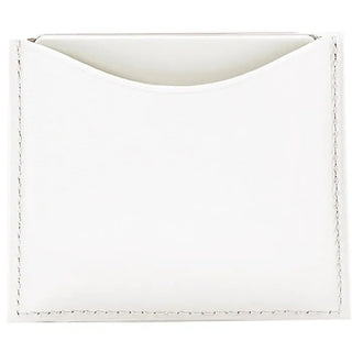 La bouche rouge Custodia compatta pelle bianca — Custodia