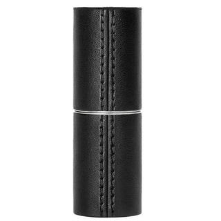 La bouche rouge Custodia per rossetto in pelle nera — Custodia rossetto