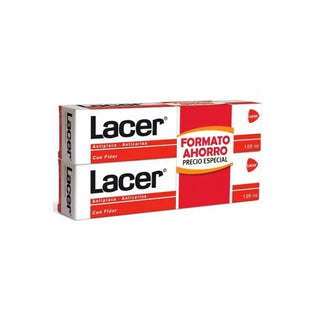 Lacer Antiplaque- og antikariestandpasta 2x125ml 