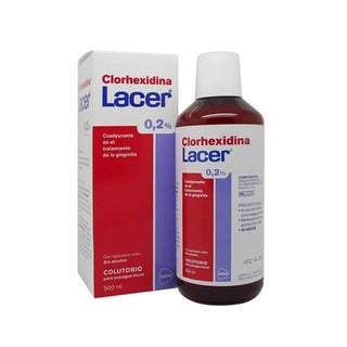 Mundskyl med klorhexidin Lacer i 500 ml størrelse 