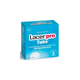 rensetabletter til rengøring af tandproteser Lacer Protabs 32 stk. 