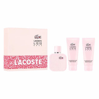 Lacoste L.12.12 Rose Eau de Parfum Donna 100 ml Set 3 Pezzi — Eau de Parfum