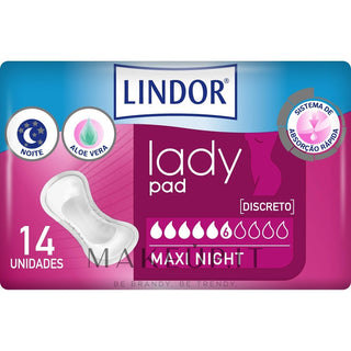 Lindor Lady Pad Maxi Night 6 gocce — Assorbente igienico