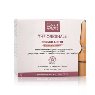 Martiderm Ampollas Fórmula Nº10 SPF 30 con Color 30U 