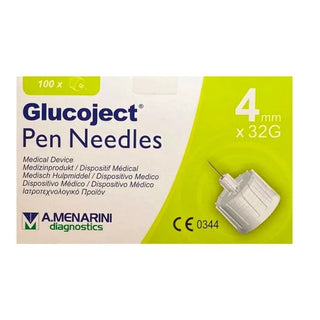 Aguja para insulina Menarini Glucoject 32gx4mm 100U 