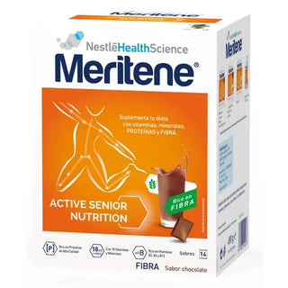 Meritene Active Senior Nutrition Batido rico en fibra con sabor a chocolate 14 sobres 
