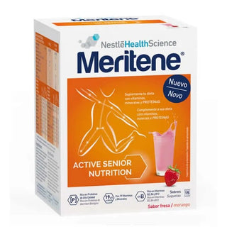 Meritene Active Senior Nutrition Batido sabor fresa 15 sobres 